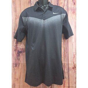 Nike Golf Black Dri-Fit Lightweight Moisture-Wicking Polo Large